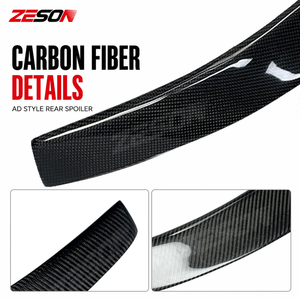 Aileron arrière en fibre de carbone véritable style AD pour <span class=keywords><strong>Tesla</strong></span> <span class=keywords><strong>Model</strong></span> <span class=keywords><strong>3</strong></span> 2017-2023 pré-lifting - Product Image 4