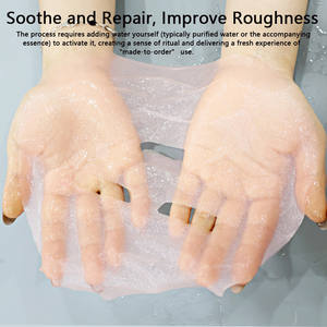 Y173 OEM Sakura Fiber Freeze-Dried Waterless Solid Disposable Water-Activated Dry Face Cloth Paper Facial <span class=keywords><strong>Mask</strong></span> Sheet Material. - Product Image 3