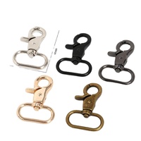 Mousqueton pivotant en métal pour sac à main, accessoires de sangle de sac pour ceinture, vente en gros