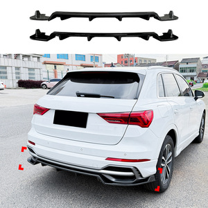Audi Q3 F3 Sline 2019+ Rear Lip Spoiler ABS Piano Black Carbon Fiber Texture Body Kit - Product Image 1