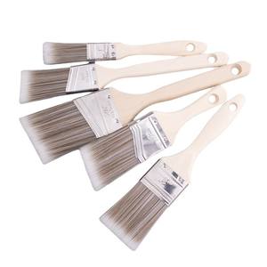 Pinceles de Pintura de Látex <span class=keywords><strong>para</strong></span> Arte, Separación Industrial, Recorte y Bordes, Mango de Madera, Filamento Largo, 2 <span class=keywords><strong>Formas</strong></span> Planas, Cabeza Oblicua, <span class=keywords><strong>para</strong></span> Bricolaje en <span class=keywords><strong>Paredes</strong></span> - Product Image 1