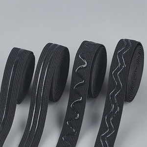 Chất lượng cao 2cm co giãn Silicone ban nhạc đàn hồi Băng chống trượt vẫy thiết kế giá tốt silicon vải cho đồ lót - Product Image 3