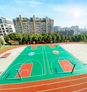 INOLP Interior/Exterior Suelo Multideportivo Silicon PU Cancha deportiva sintética para tenis Baloncesto Versátil Suelo deportivo al aire libre - Product Image 4