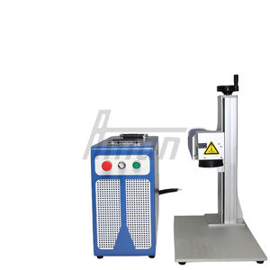 Machine de marquage laser fibre Raycus 100W 300mm*300mm refroidie par air, machine de gravure laser fibre LAS PLT DXF 100W pour bijoux et acrylique - Product Image 3