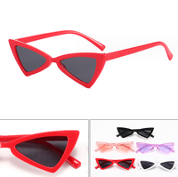 Nouvelles Lunettes de Soleil Petites Montures Tendance Triangle Enfants Rétro Plaqué Cat Eye Nouveauté pour Enfants