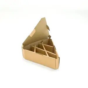 New Design Thick Cardboard Triangle Bulk Egg Packaging Box for Supermarket