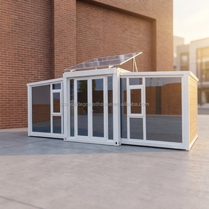 <span class=keywords><strong>Livraison</strong></span> rapide directe de l'usine. Maisons conteneurs, bureaux, villas, espaces de vie extensibles, respirants et portables avec fenêtres du sol au plafond - Product Image 2