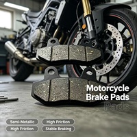 Kampas Rem Motor Belakang Bebas Asbes 3% Serbuk Tembaga Baru Grosir untuk CBX