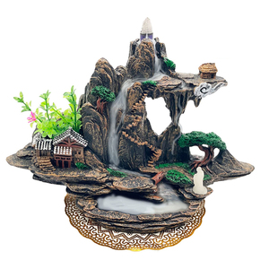 Vente chaude Résine Brûleur D'encens Élégant Cascade Backflow Encens Parfum Bâtons Titulaire Montagne - Product Image 2