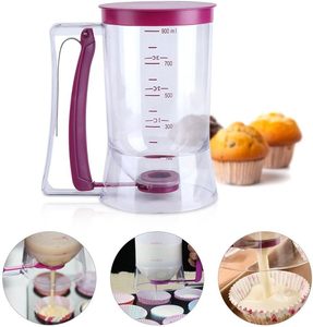 Inthetrend Plastic+<b>Silicone</b> Eco-Friendly Red/Purple 100ml-900ml Food Contact Safe Batter Dispenser for <b>Baking</b> - Product Image 6