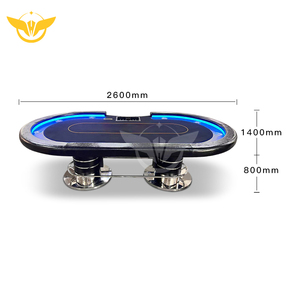 YH Mesa de Póker Texas Hold'em de Lujo Personalizada Mesa de Juego Pokertisch - Product Image 6