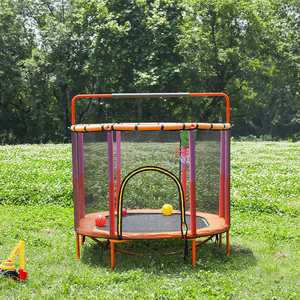 <span class=keywords><strong>Trampoline</strong></span> pour enfants Zoshine avec poteaux enveloppés de <span class=keywords><strong>mousse</strong></span>, filet de sécurité anti-chute, petit <span class=keywords><strong>trampoline</strong></span> avec jeu de basket-ball pour garçons et filles - Product Image 1