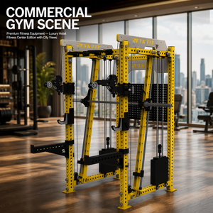 เครื่องสมิธแมชชีนแบบปรับได้ Reyk High Performance พร้อมชั้นวางอุปกรณ์ฝึกซ้อมในตัว รองรับน้ำหนักได้ถึง 75 กก. สำหรับฝึกกล้ามเนื้อไตรเซ็ปส์ เหมาะสำหรับยิมที่บ้าน รุ่น Reyk3 - Product Image 4