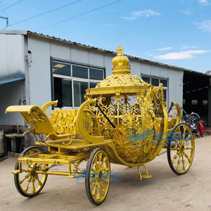 Carruaje Eléctrico de 4 Ruedas Metálico Popular de Diseño de Calabaza de Cenicienta para Boda, Navidad y Turismo, en Venta - ¡Gran Éxito de Ventas! - Product Image 4