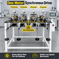 Machine de test de cisaillement direct du sol motorisée, à quatre stations, équipement de laboratoire géotechnique professionnel
