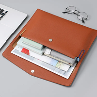 Carpeta Ejecutiva de Cuero PU A6, Impermeable, con Cierre Magnético, Personalizada, Multicolor, para Documentos, Marca BoYing