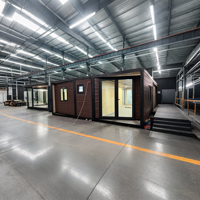 Maison préfabriquée modulaire moderne en conteneur, extensible, petite maison prête à vivre, pliable, préfabriquée
