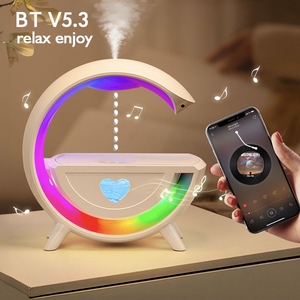 Sáng tạo giọt nước tạo độ ẩm không khí với hương liệu và RGB ánh sáng ban đêm <span class=keywords><strong>Bluetooth</strong></span> loa - Product Image 4