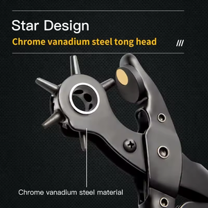 Tang pelubang sabuk Tang pengunci biru merah set alat tang pelubang untuk mesin jahit - Product Image 3