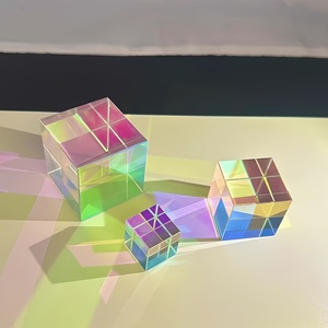 Prismes optiques de haute qualité cabines pyramidales expériences d'enseignement <span class=keywords><strong>polyèdres</strong></span> cubiques de prisme de couleur - Product Image 2