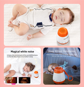 Machine à <span class=keywords><strong>bruit</strong></span> <span class=keywords><strong>blanc</strong></span> OEM pour bébé, avec veilleuse, capteur de pleurs et fonction apaisante, livrée dans un coffret cadeau élégant - Product Image 5