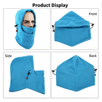Capuche coupe-vent d'hiver Masque complet respirant Léger Nouveau style américain Chapeau pull personnalisé Cagoule souple