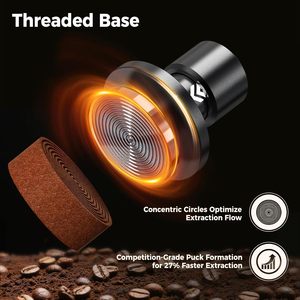 Oferta Especial: Tamper de Café Breveli De'Longhi con Resorte de Impacto de Fuerza Constante de 51 mm, 53.3 mm y 58.3 mm para Baristas - Product Image 3