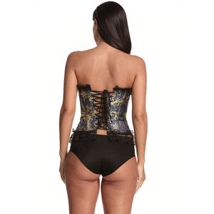 Corset Overbust Vintage à Brocart Floral Respirant et à Haute Compression pour Femme avec Bordure en Dentelle – Amincisseur de Taille Quotidien pour Adultes - Product Image 3