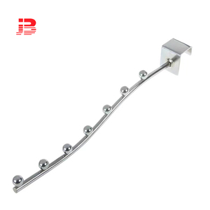 Bán Hàng Nóng Kim Loại hiển thị dây treo mó<span class=keywords><strong>c</strong></span> với quả bóng cho ống vuông - Product Image 6