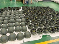 Casque tactique balistique avancé avec matériau PE, camouflage, sangle réglable pour adultes, services de sécurité