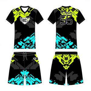 Uniformes de Fútbol Deportivos Estampados al por Mayor, Conjunto de Camiseta de Fútbol Personalizada con Logotipo y Números para Hombre - Product Image 1