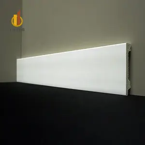 YINING, gran oferta, zócalo impermeable de color blanco, rodapié de plástico de espuma PS, moldura para decoración de suelo, accesorios para suelo