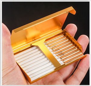 Boîte de rangement pour cigarettes Slim Accessoires pour fumeurs à ouverture latérale pour hommes et femmes - Product Image 4