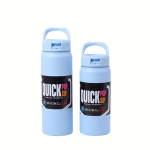 Basic Dual-Handle Stainless Steel Vacuum <b>Insulated</b> <b>Mug</b> Thermal Flask With 6-12 Hours Insulation for Back to School Outdoor Use - Product Image 5