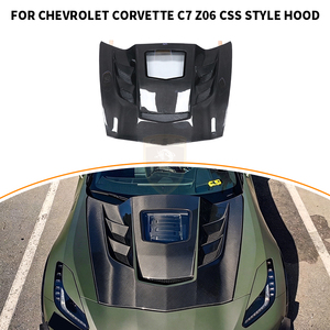 Capó Delantero de Fibra de Carbono Estilo <span class=keywords><strong>CSS</strong></span> para Chevrolet Corvette C7 Z06 2013-2019 - Product Image 4