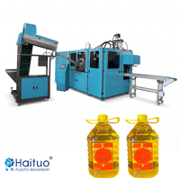 Machine professionnelle automatique de fabrication de bouteilles PET avec PLC, moteur de pompe haute productivité pour fût d'huile comestible de 20 L et grand bidon d'eau