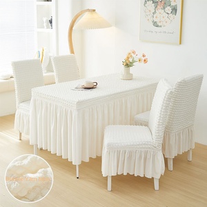 XinLian Light Luxury Modern All-Inclusive Elástico Rectangular Comedor Mantel Silla Cover Set Poliéster Multi-Tamaño A prueba de polvo - Product Image 1