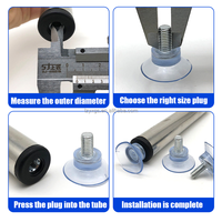 Ventouse ronde en plastique épaissie sur mesure avec options de couleur et de taille