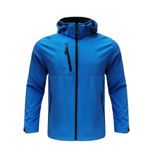 Vêtements en gros bon marché de Chine, <span class=keywords><strong>veste</strong></span> softshell décontractée unie imperméable et coupe-vent personnalisée pour hommes - Product Image 3