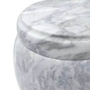Kosten günstige exquisite moderne benutzer definierte Natur marmor Stein Einäscherung Outdoor Pet Ash Big Urn - Product Image 5