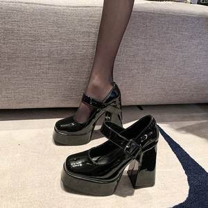 Wholesale new style women's square-<b>toe</b> ankle strap round-<b>toe</b> low-heeled shoes with fashionable <b>platform</b> <b>heels</b> and <b>open</b> <b>toes</b> - Product Image 3