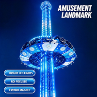 Fabricant chinois de manèges pour parcs d'attractions : Manège Tour de chute libre rotative pour parcs d'attractions, à vendre