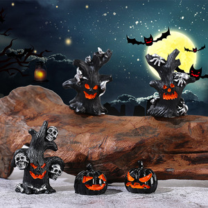 Accesorios de Resina Decorativos para Micro Paisajes de Halloween: Árbol, Fantasma y Calabaza - Product Image 3