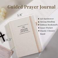 Fabricant de carnets de prière chrétiens en lin avec impression personnalisée, planificateurs émotionnels, journaux de motivation et carnets d'affirmations quotidiennes