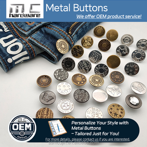 Nút áo thời trang bán buôn 27L 17mm, bền, kiểu vặn, phụ kiện may mặc, nút kim loại cho quần <span class=keywords><strong>jean</strong></span> - Product Image 6