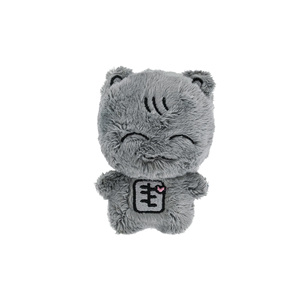 Peluche de Gato Gris Personalizado OEM con Bajo MOQ, Juguete de Peluche de Animal, Regalo para Amigos, Colgante para Mochila - Product Image 3