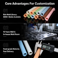 Tube en silicone OEM, paille en silicone de qualité alimentaire, paille spirale flexible réutilisable pour gobelet à eau, thé au lait, couleur et taille personnalisées