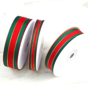 Christmas Valentine's Day 100% Polyester 10-25mm Red Green Grosgrain <b>Ribbon</b> Roll for Gift Wrapping Eco-Friendly Birthday/Wedding - Product Image 5