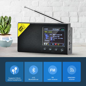 Factory Portable DAB DAB+FM <b>Digital</b> Radio with 2.4 Inch Color LCD Display DSP Rechargeable Battery Built-In Speaker Travel Radio - Product Image 6