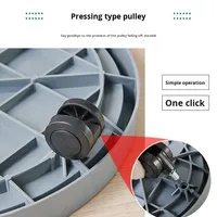 WEICHENGXING Plateau universel pour pot de fleurs avec roulettes, support de plantes en résine plastique épaissie, base mobile à roulettes pour usage intérieur/extérieur